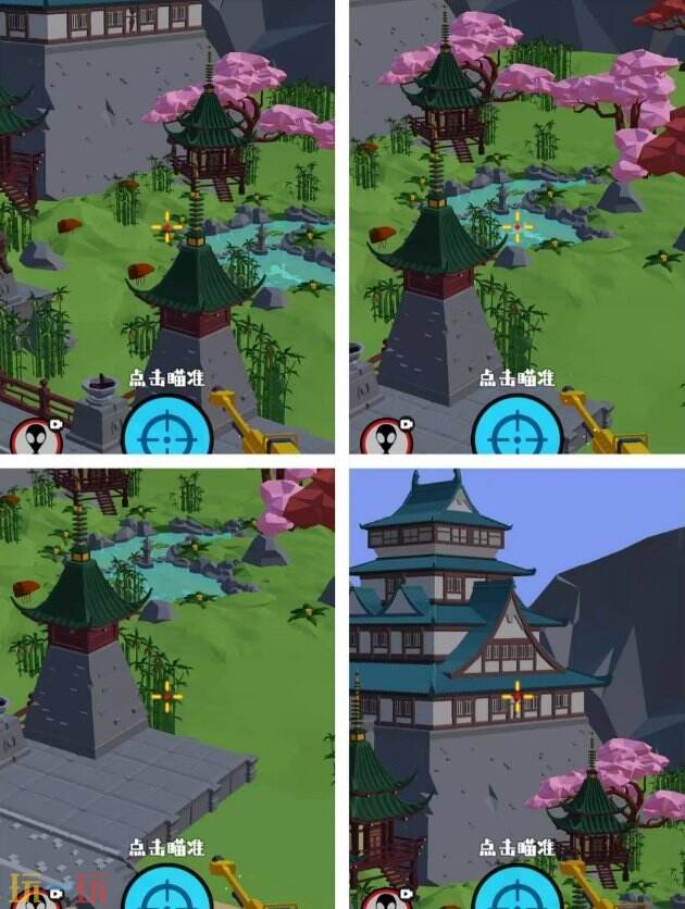 狙击外星人第62关怎么过 第六十二关樱花古镇详细图文攻略